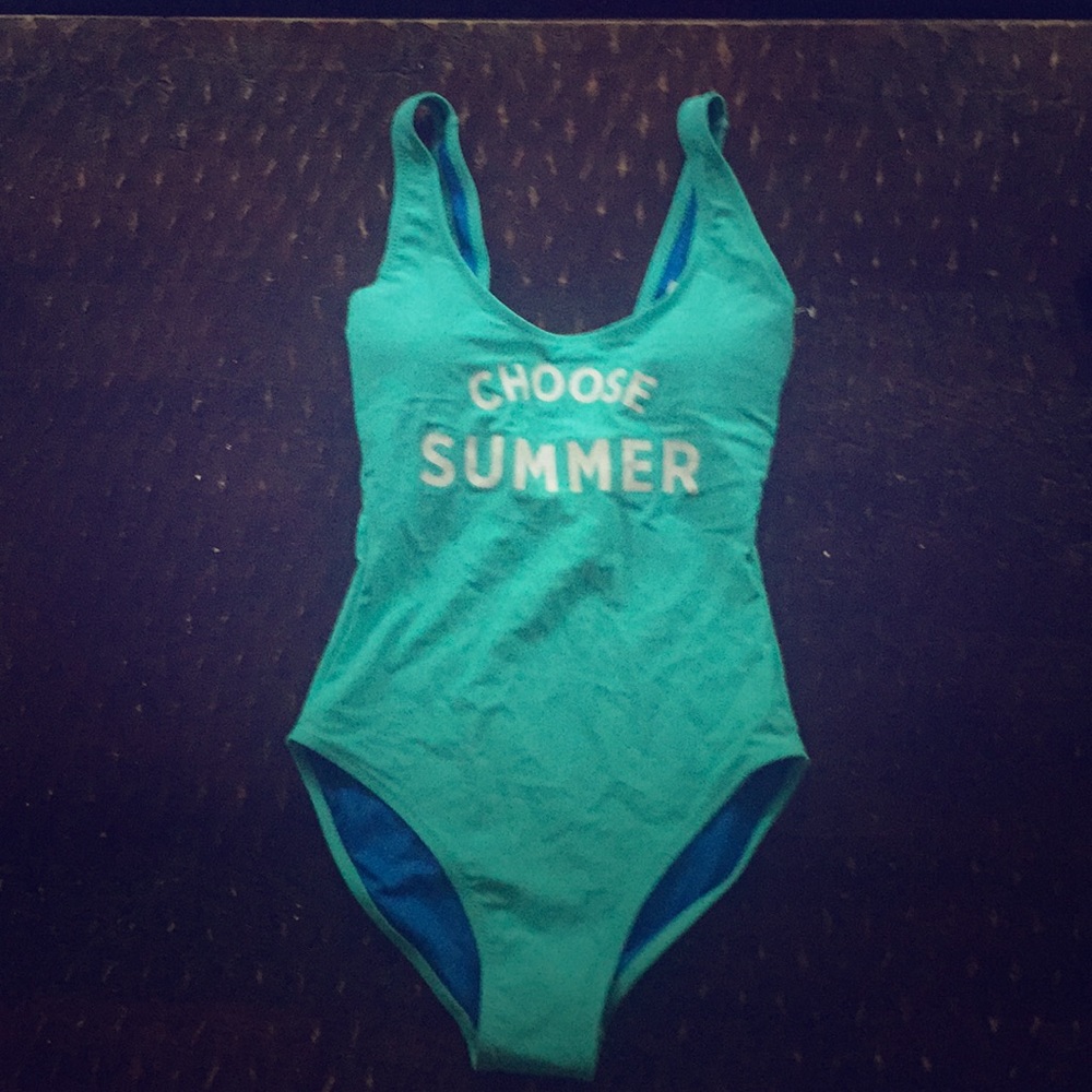 Sea green swimsuit